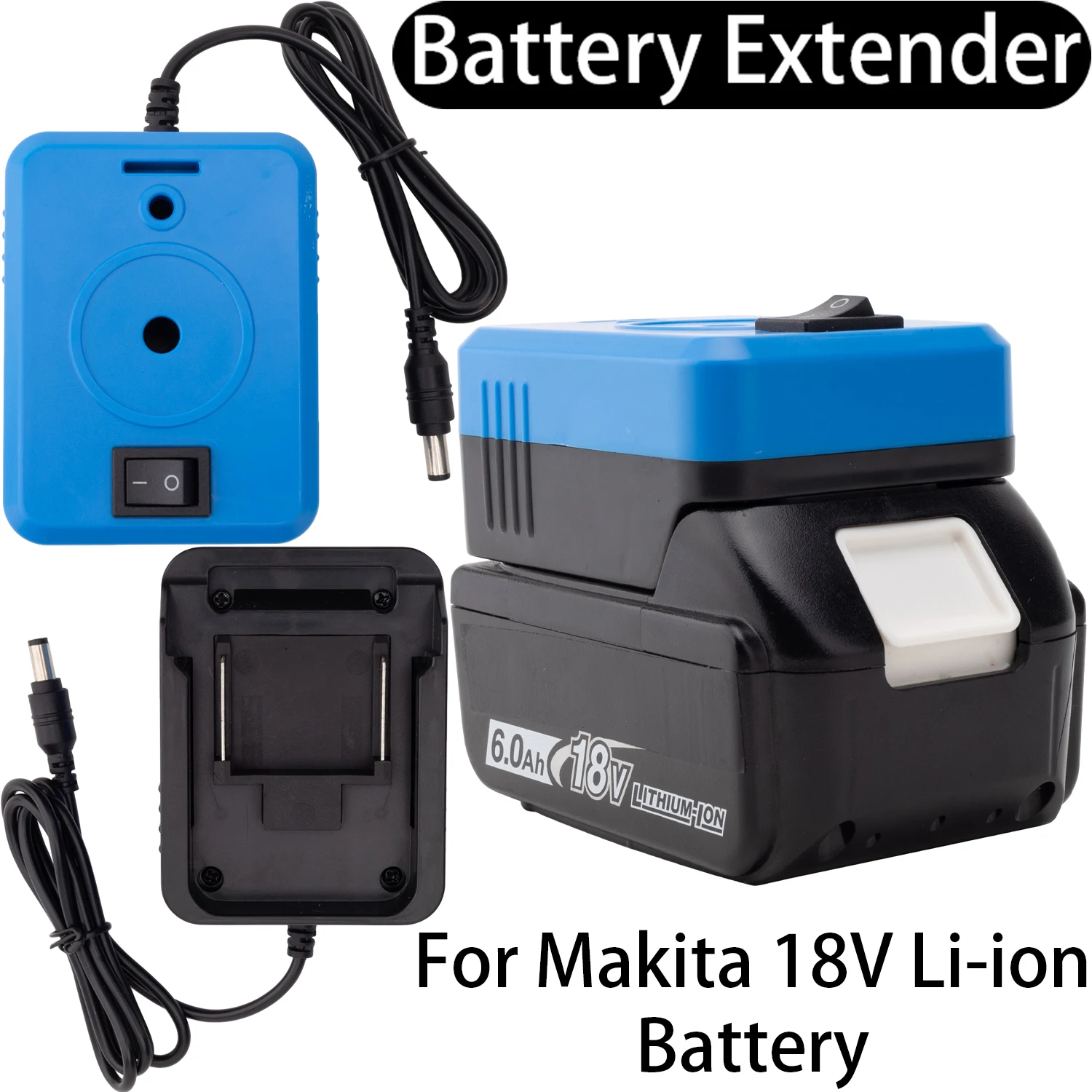

Battery Extender Adapter for Makita 18V BL Series LXT Li-ion Battery To Use with Starlink Mini Tool Adapter Extender Charger
