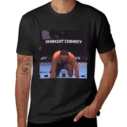 Khamzat Chimaev face T-Shirt heavyweights anime funnys plus sizes t shirt men