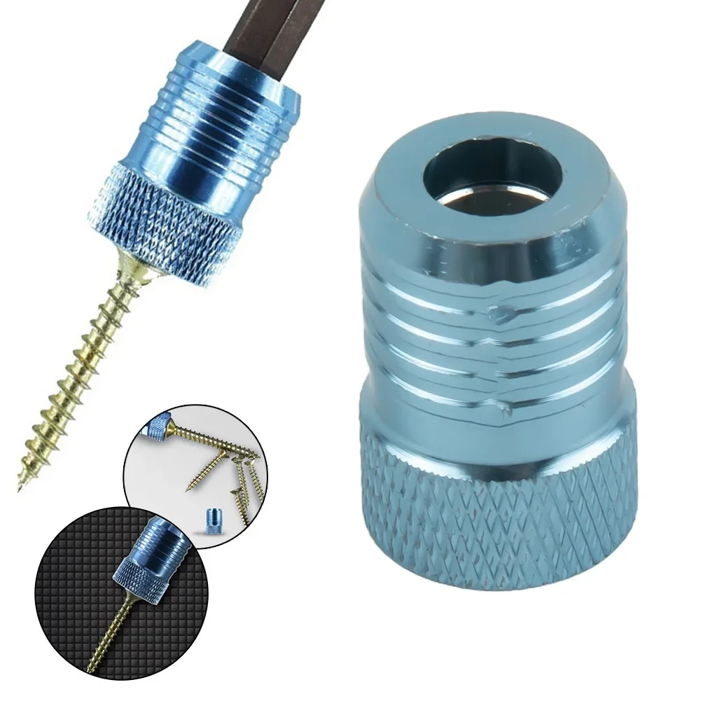 Screwdriver Bit Magnetizer Ring 22mm For 6.35mm Drill Bit Magnet Powerful Ring Screwdriver Bits Holder Practical