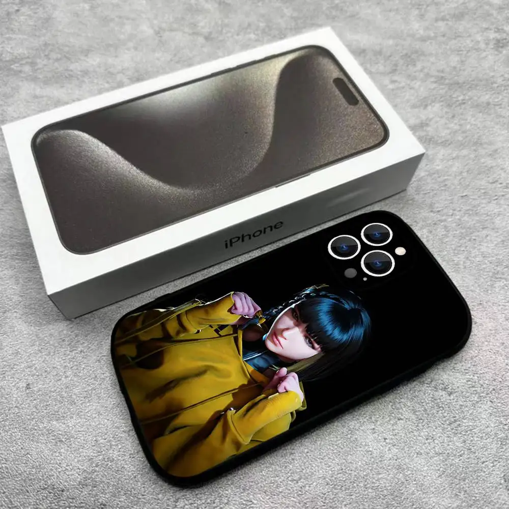 حافظة هاتف Game S-Stellar Blade لهاتف iPhone 17,16,15,14,13,12,Pro,Max,Plus,E,SE4,Air,Mini Black Soft Box