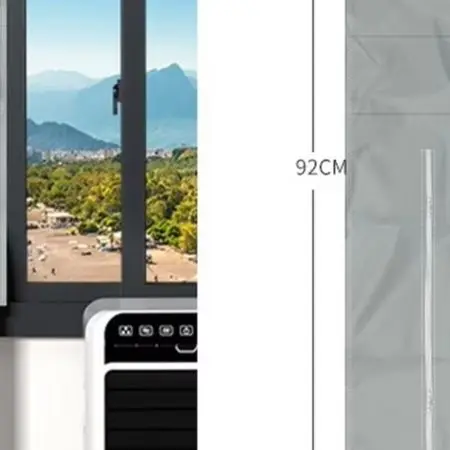 For Window Seal Cloth for Portable AC Units Prevents Hot Air Entry Enhances Cooling Effectiveness 92x25cm 130x50cm Sizes