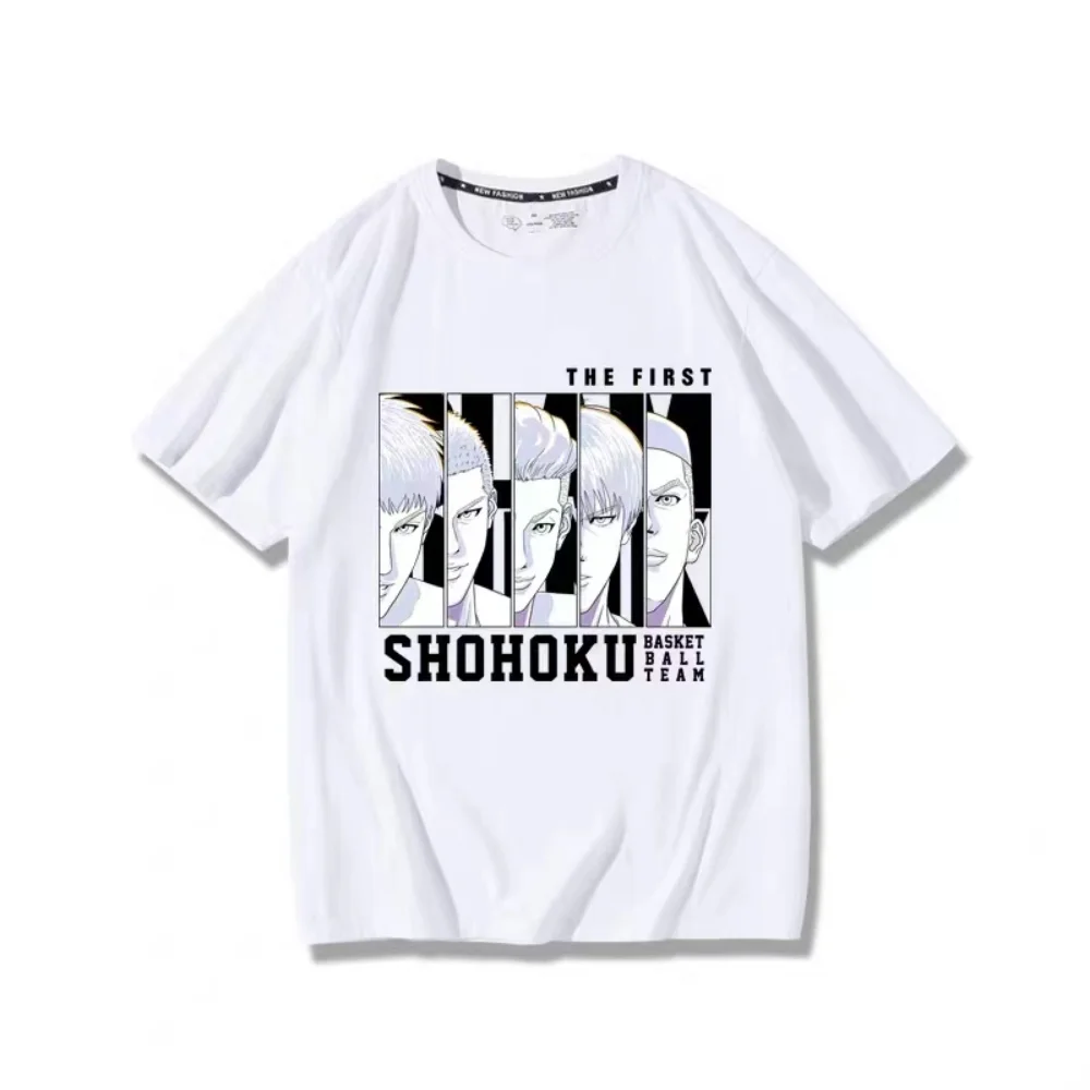 Slam Dunk Anime T-shirt Basketball Manga Graphic Original Cotton Men Short Sleeve Tee Women Top