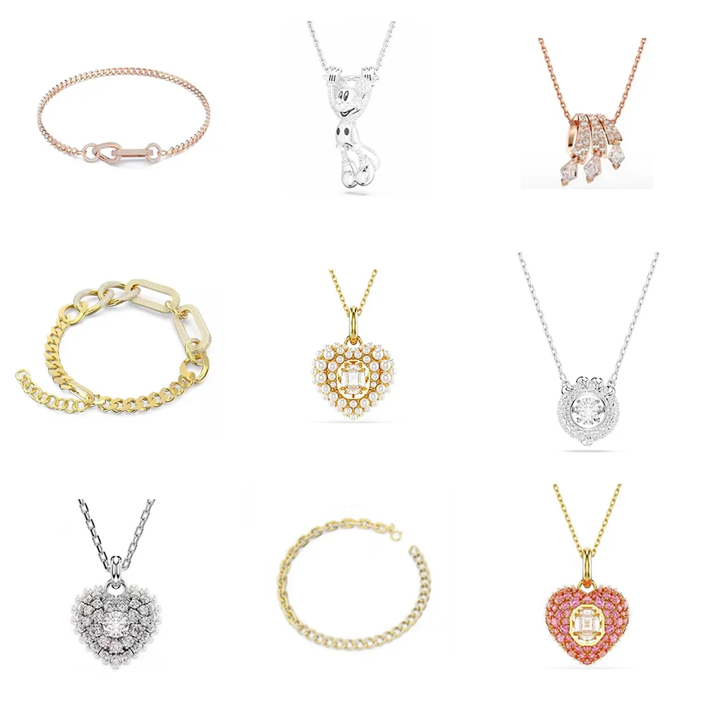 

Новый золотой кулон Kirin Diamond Set High End с драгоценным камнем в форме сердца, аксессуар, подарок