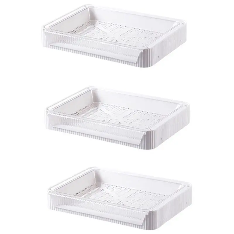 A75K Kitchen Prepare Dishes Rack Home Table Hot Pot Vegetables Fruit Display Shelf Kitchen Storage Dish Holder L