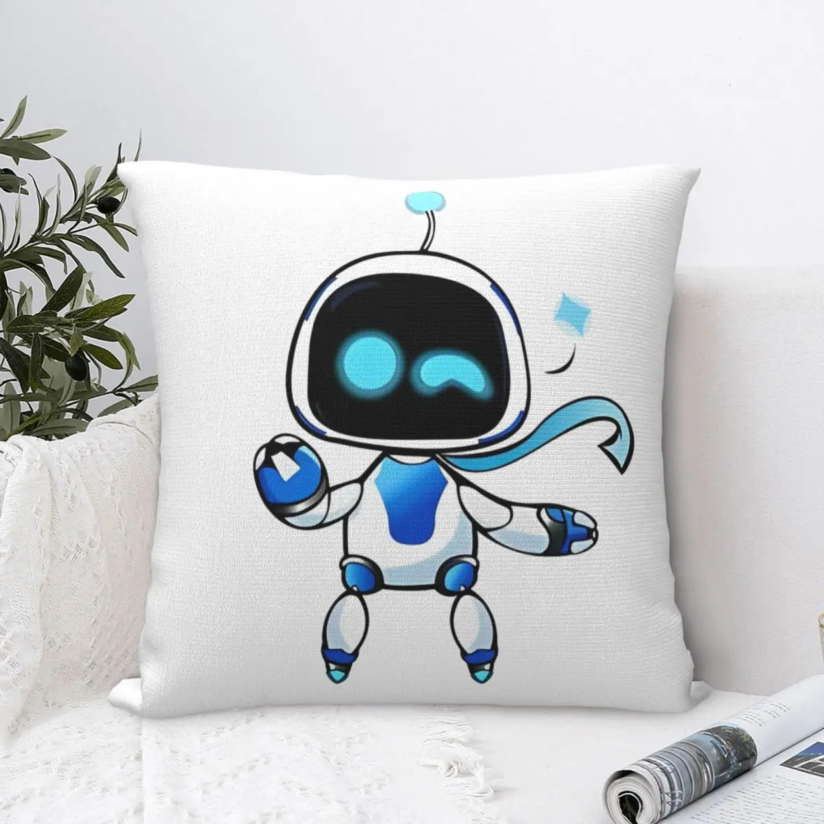 Astrobots Wink Pillow Cases Cushion Cover Creative Decorative Throw Pillow Case Cover for Sofa 18"x18" image 2