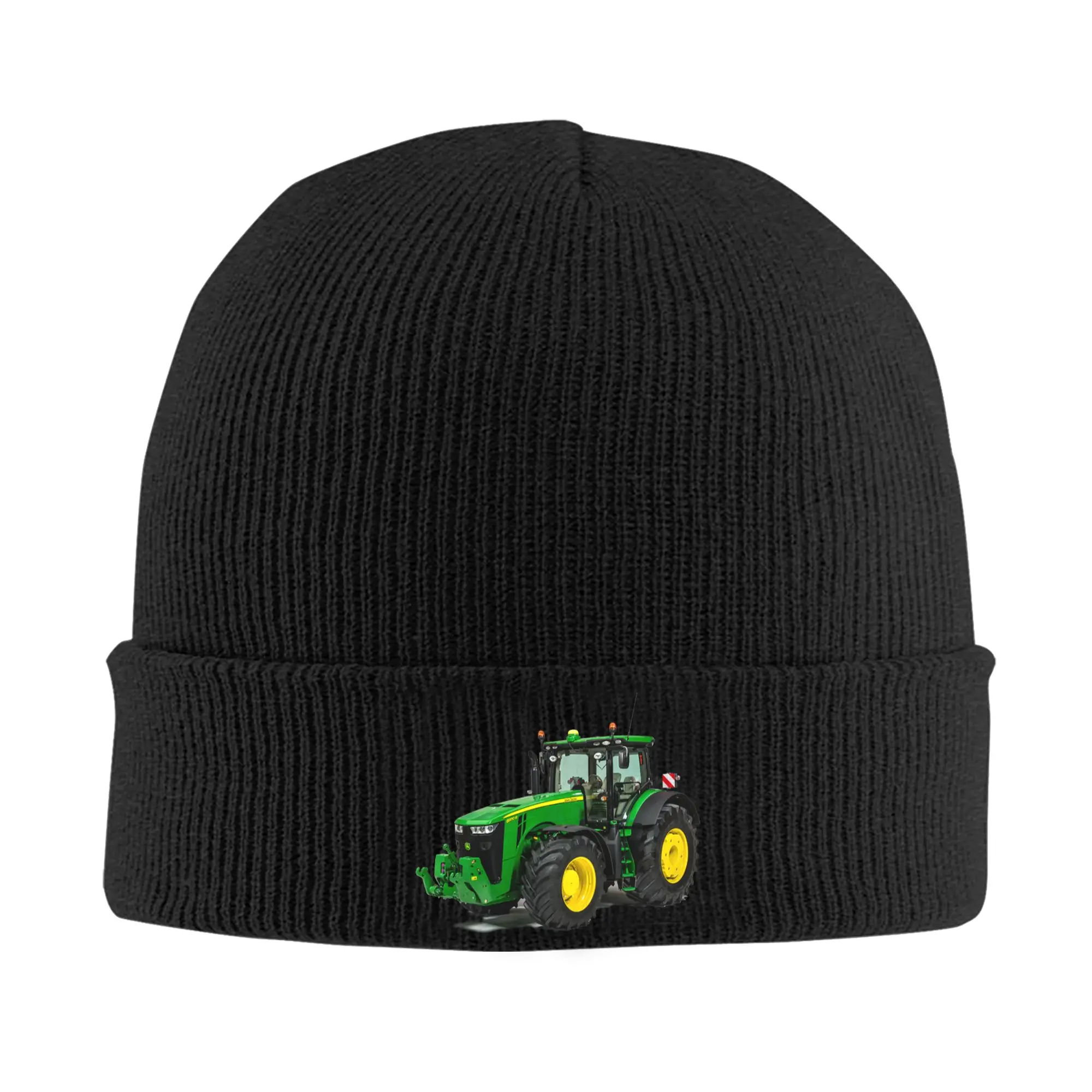 Custom Tractor Skullies Beanies Caps Men Women Unisex Outdoor Winter Warm Knitted Hat Adult  Bonnet Hats