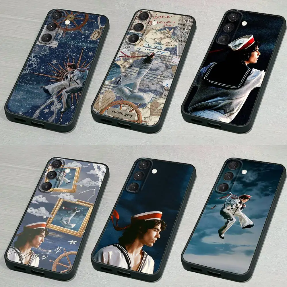 

Conan G-GrayS WishboneS Phone Case For Samsung S 25,24,23,22,30,21,10,9,Ultra,Plus,Lite,FE,4,5G Black Soft Case