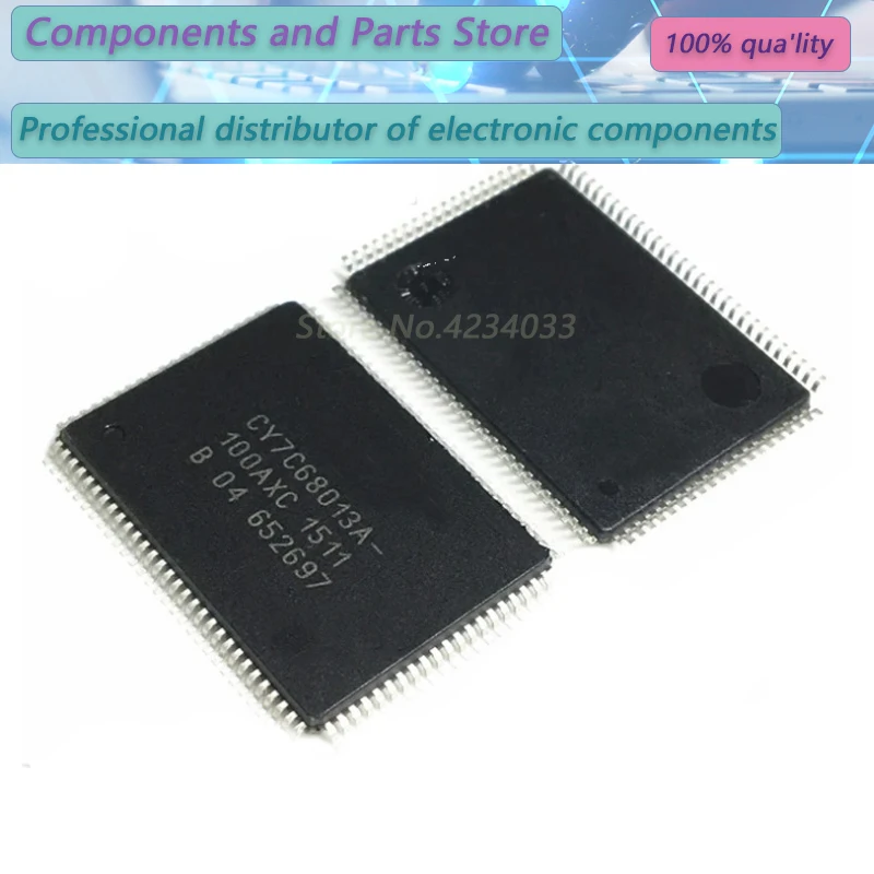 1pcs 100% New CY7C68013A-100AXC CY7C68013A-100  QFP100 Geïntegreerde Chip Originele Nieuwe