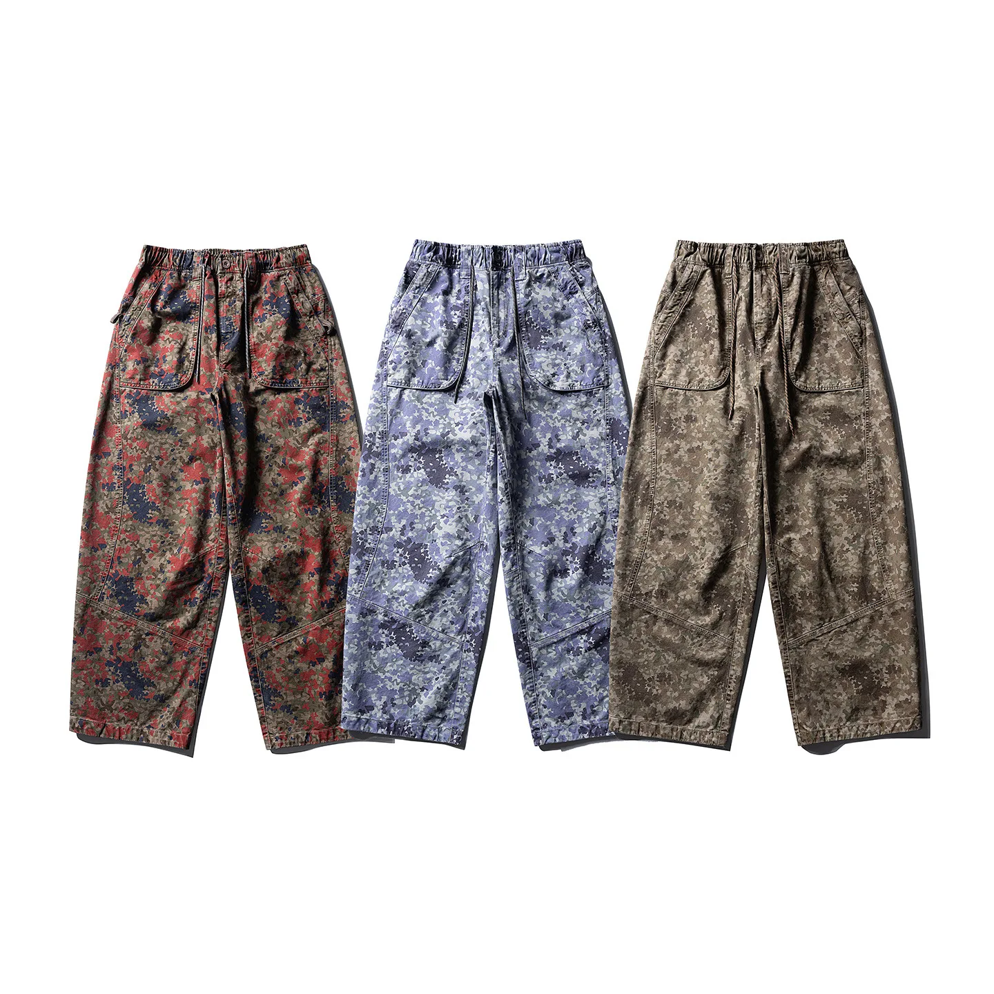 High Quality Print Cotton Cargo Pants Men Streetwear Fashion Hip Hop Loose Casual Wide Leg Baggy Pants Women Boyfriend Trousers view 6