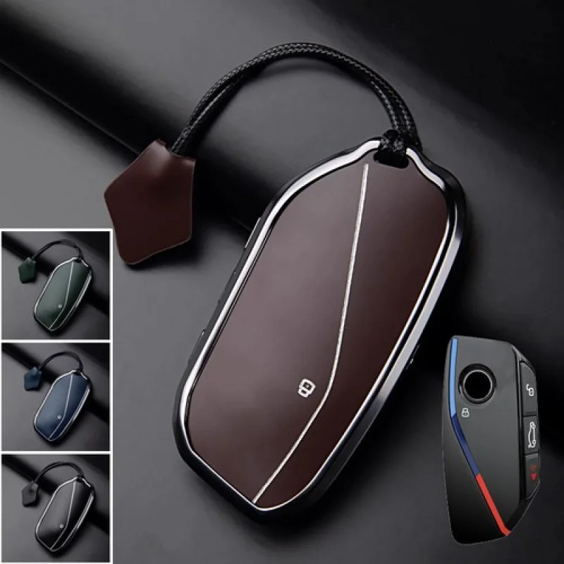 

Zinc Alloy Car Remote Key Fob Case Cover For BMW XM G07 I7 X7 IX 7 Series 2023