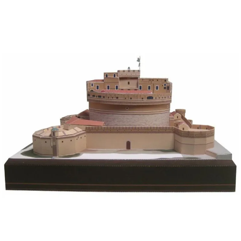Castel Sant\'Angelo Taly 3D Paper Model Famous Handmade DIY Building Papercraft Toy