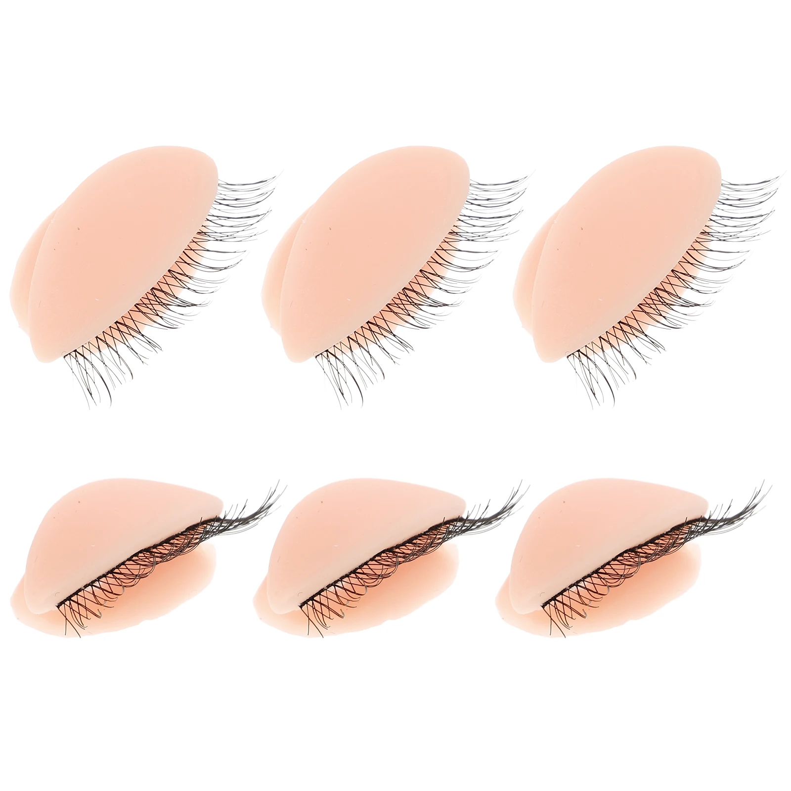 Afneembare oogleden voor wimperoefeningen Realistische siliconen wimperverlenging Mannequin Verwijderbare oefenogen Herbruikbaar