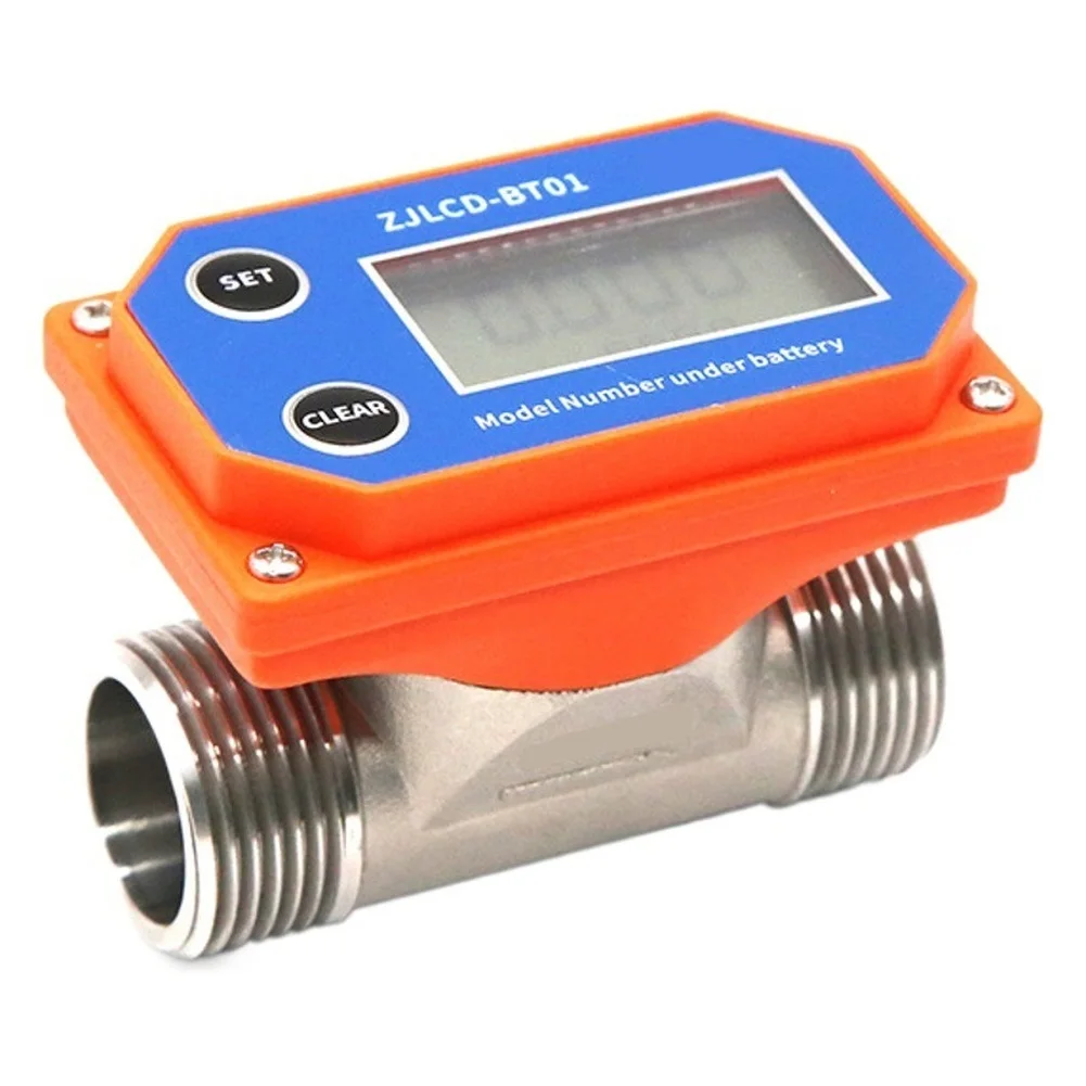 DN25 Flow Meter Digital LCD Flow Meter 20-280L/MIN For Water Liquid Irrigation Industrial Measurement Analysis Instruments
