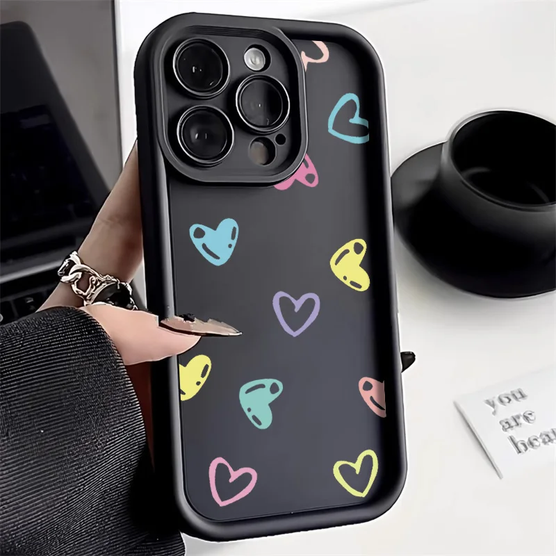 Star Heart Painted Phone Case For Infinix Hot 40 Pro 30Play 30i 20 Cover Infinix Note 40 30 Pro 30 VIP Zero 30 Drop-resistant
