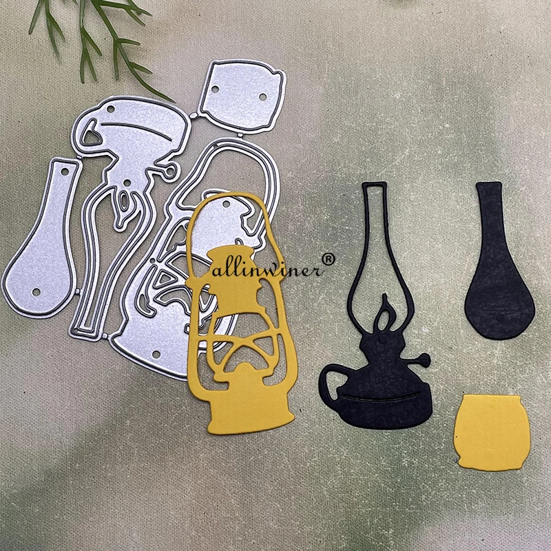 Candlelight Lantern Metal Cutting Dies Stencils Die Cut for DIY Scrapbooking Album Paper Card Embossing