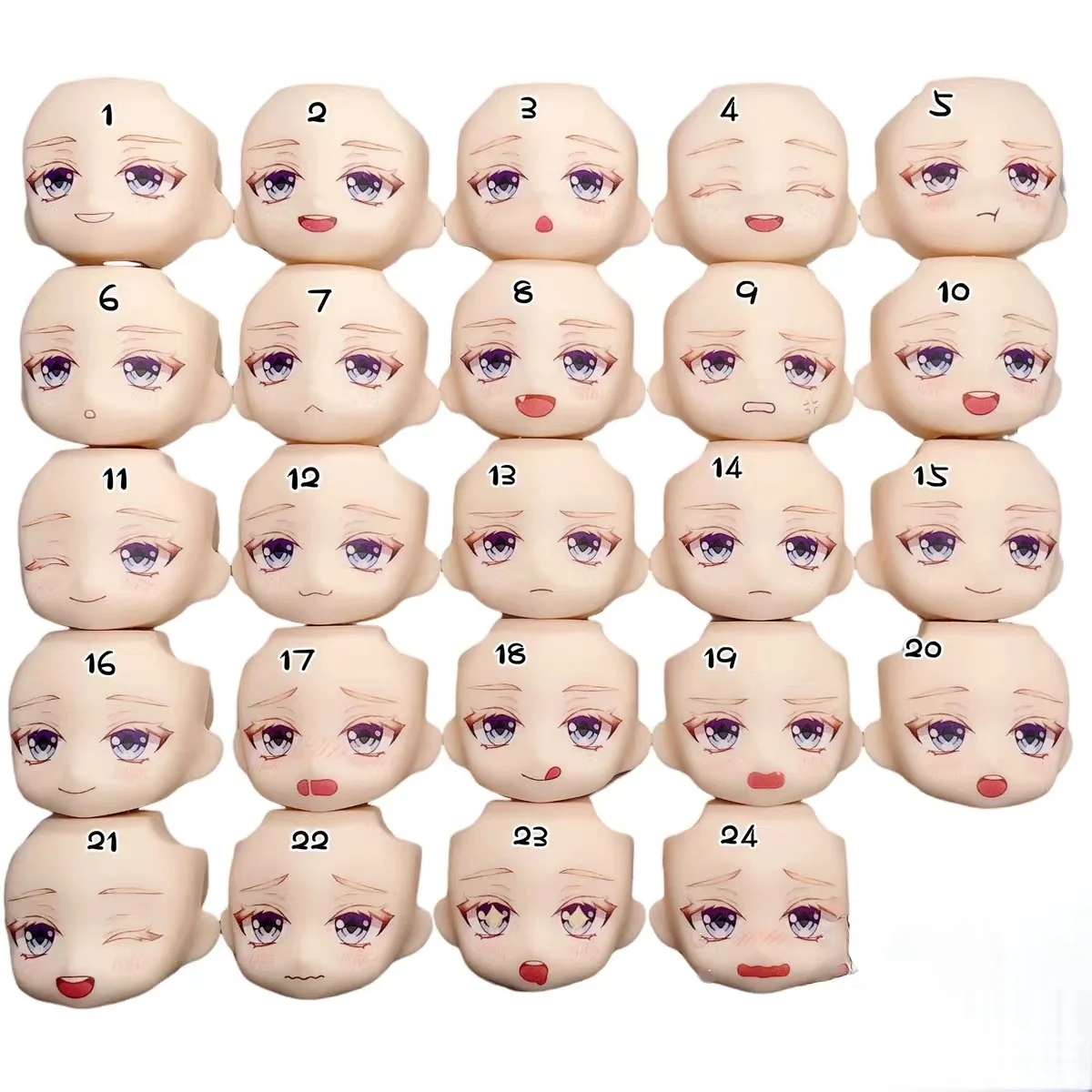 Cute Freminet  Ob11 GSC Hair Handmade Water Paste Face Alternate Expression Genshin Impact Anime Doll Accessories