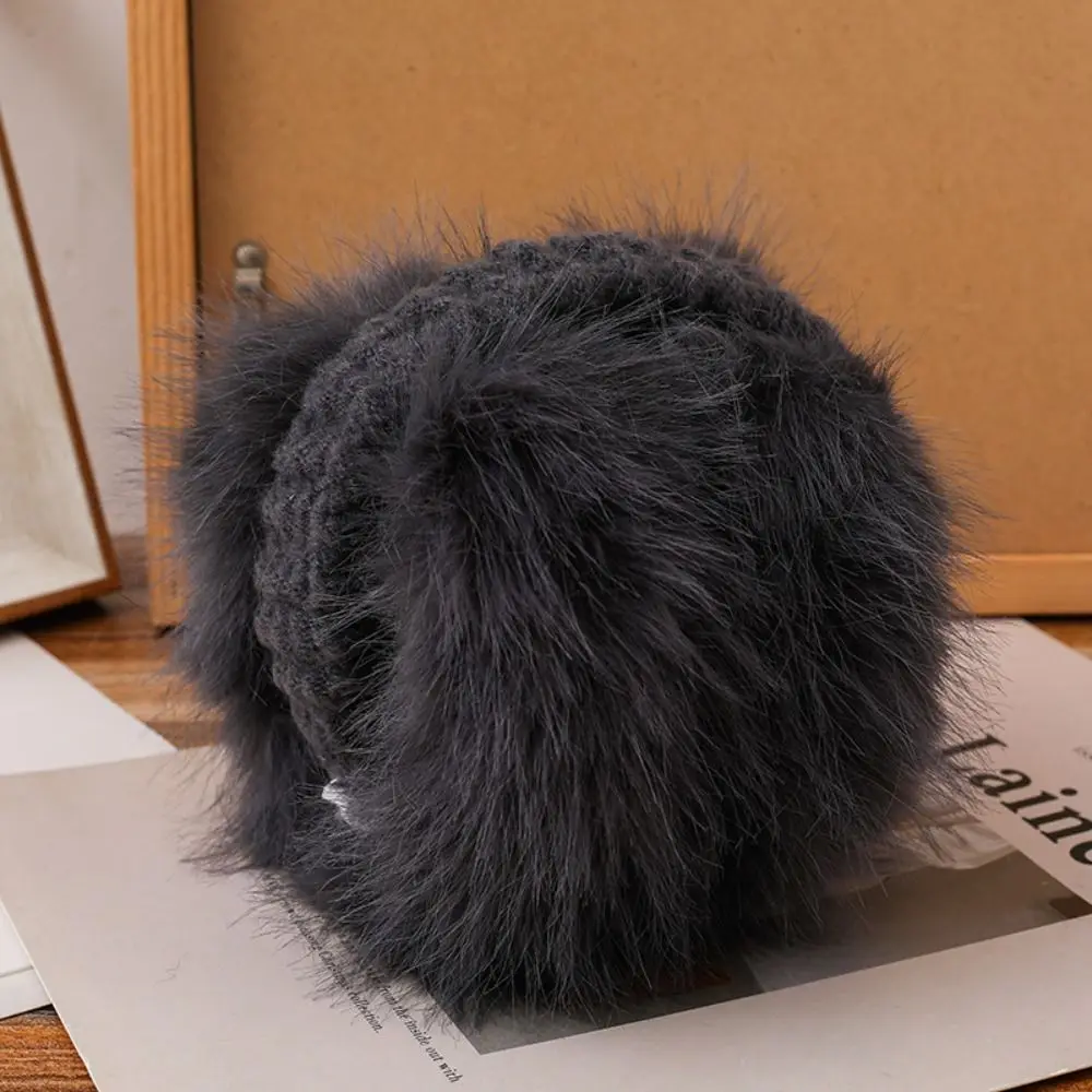 겨울용 따뜻한 접이식 귀마개 두꺼운 방한 부드러운 귀덮개 여성 남성 야외용 인조 모피 귀마개