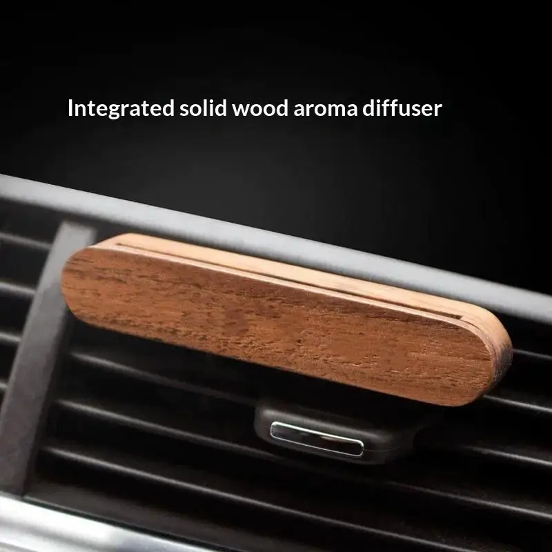 1 Set Auto-Aroma-Diffusor, Lüftungsclip, Lufterfrischer, Holzhalter für ätherische Öle, Aromatherapie mit Faser-Diffusorstäbchen – Detail 4