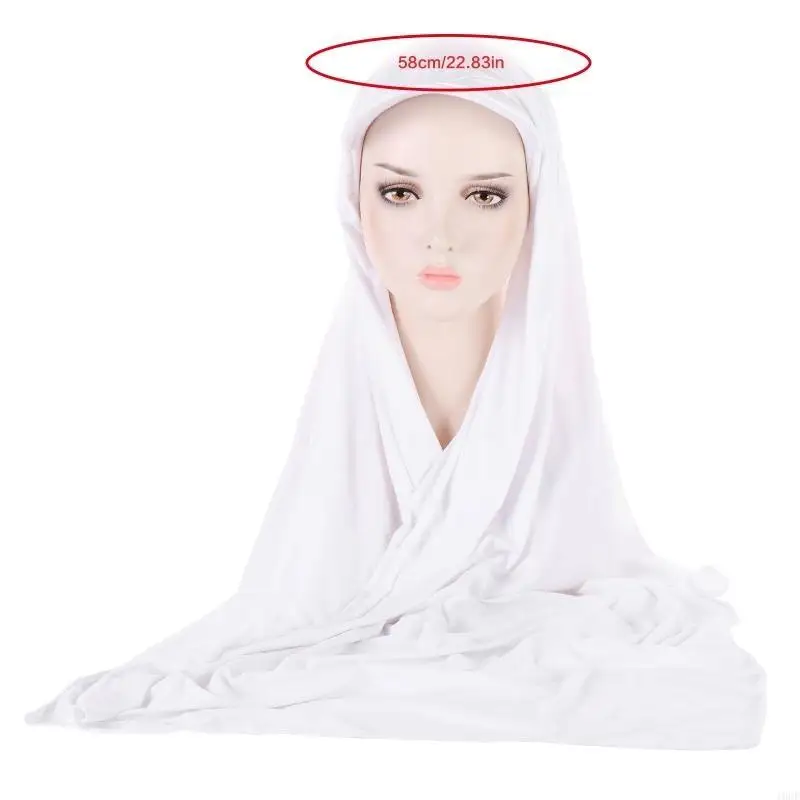 قبعة بيسبول المرأة الحجاب Tudung الحجاب وشاح Tudung الحجاب مع قبعة المرفقة بلون الحجاب الشيفون التفاف