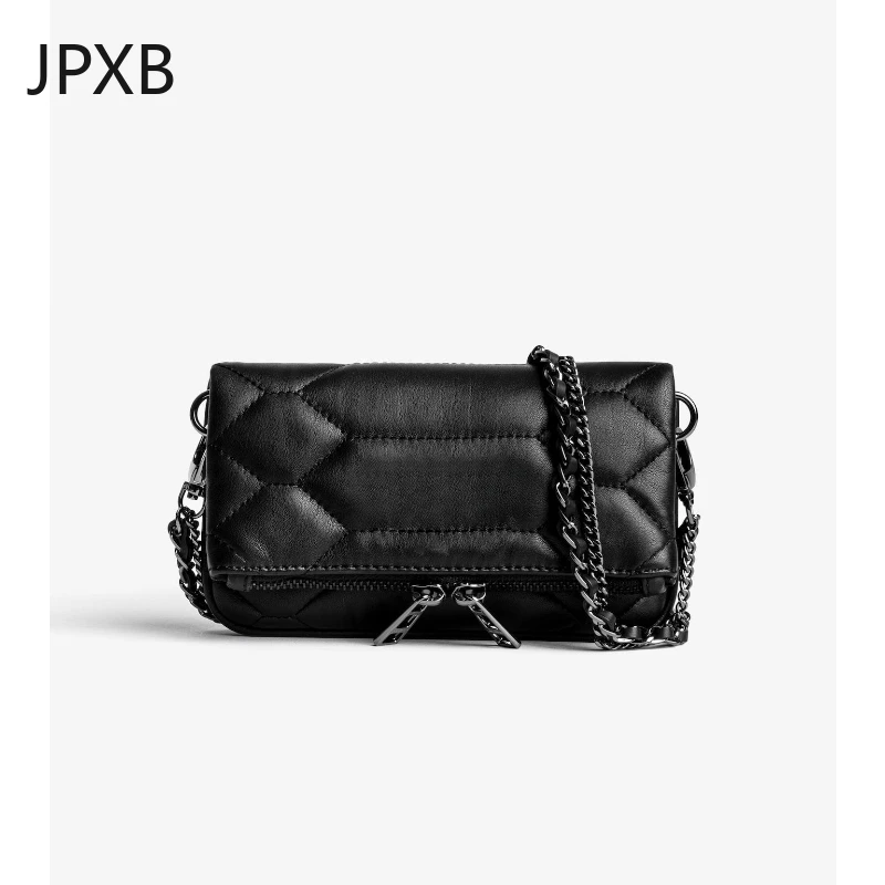 2024 New Fashion Zadigent Shoulder Bag Mini Embroidered Women Crossbody Bag High Quality Vintage Ladies Chain Envelope Bag