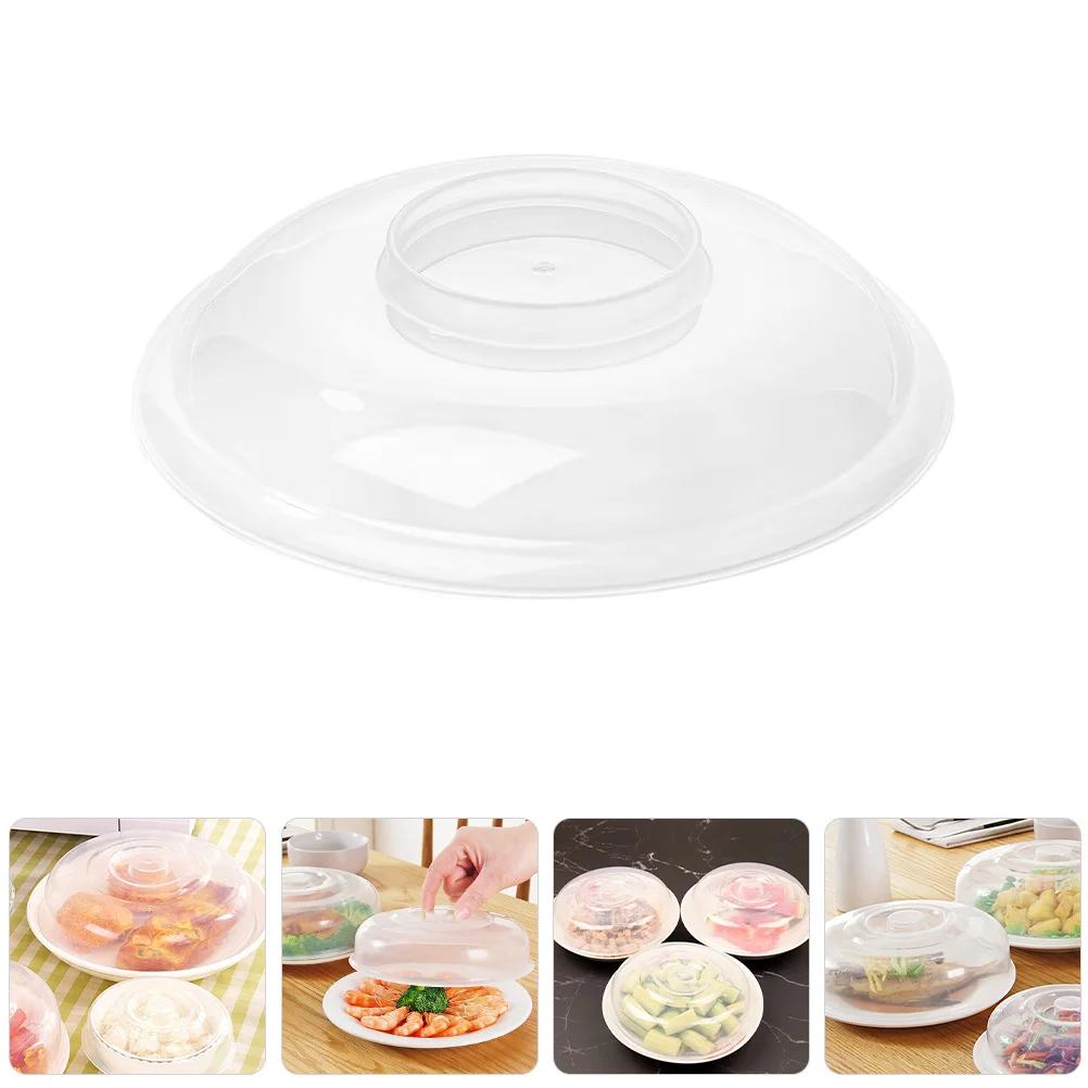 

3Pcs Microwave Splatter Cover Clear Plastic Lid for Food Plate Bowl Dish Microwave Food Guard Clear Cake Cover