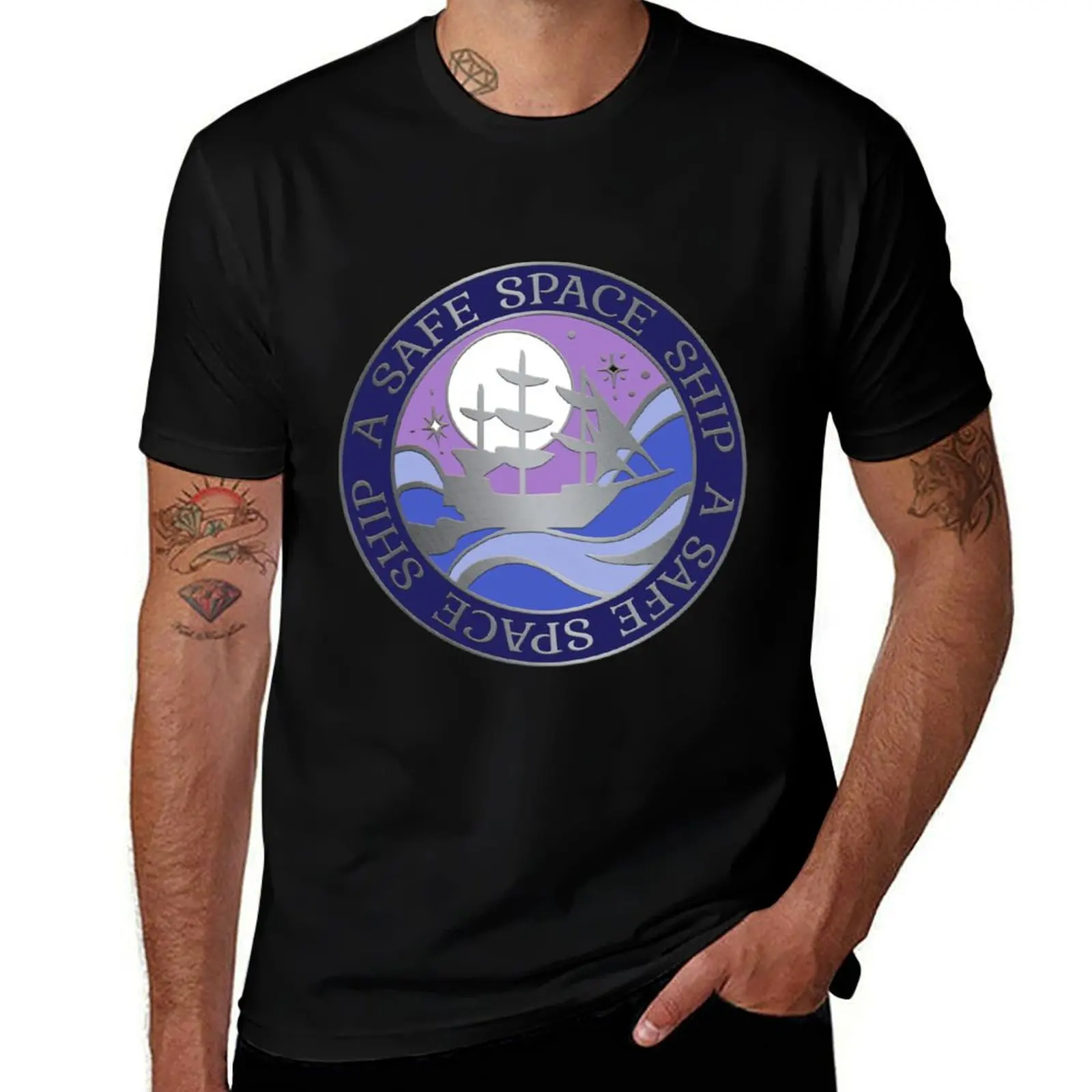

Safe Space Ship Our Flag Means Death T-Shirt t shirt for man t shirts with prints