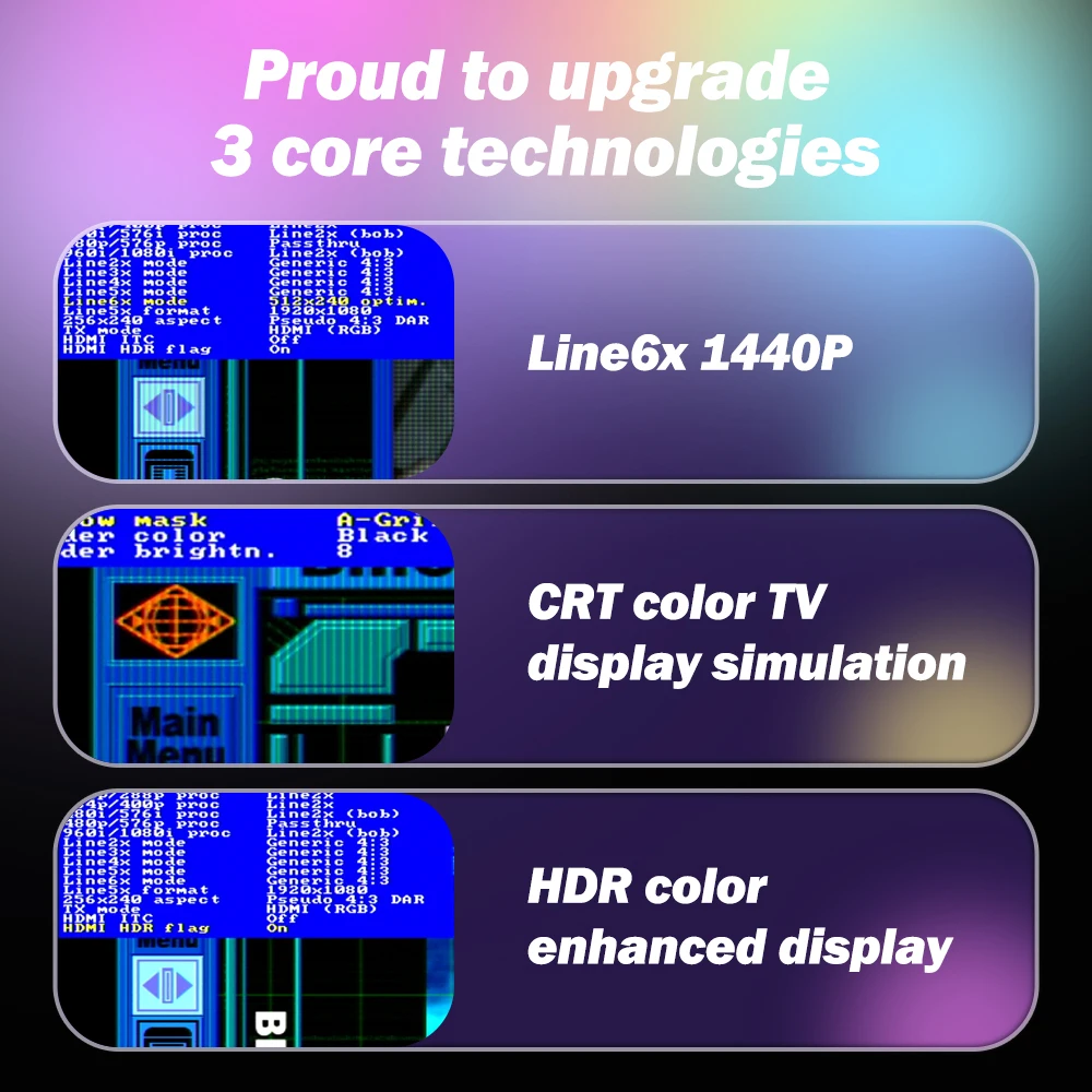 Convertitore di scansione Open Source OSSC V1.8 con SCART, Component e VGA a HDMI Upscaler perfetto per giochi retrò RGB Zero lag