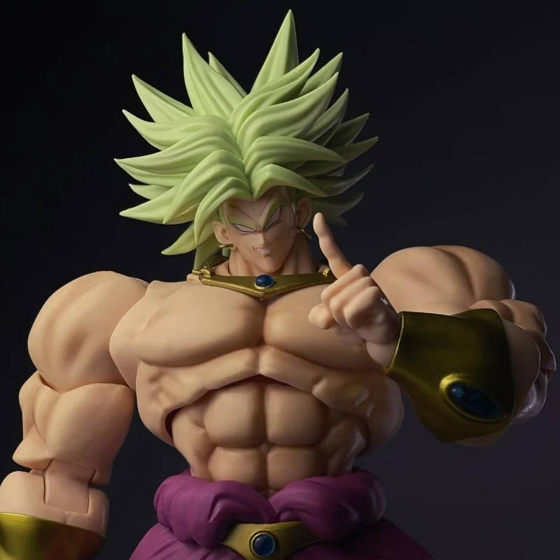 ZT Studio Dragon Ball SHF Guerriero Antico Broly Verde/Capelli Verdi Lunghi 1/12 Action Figure Personaggio Anime da Collezione