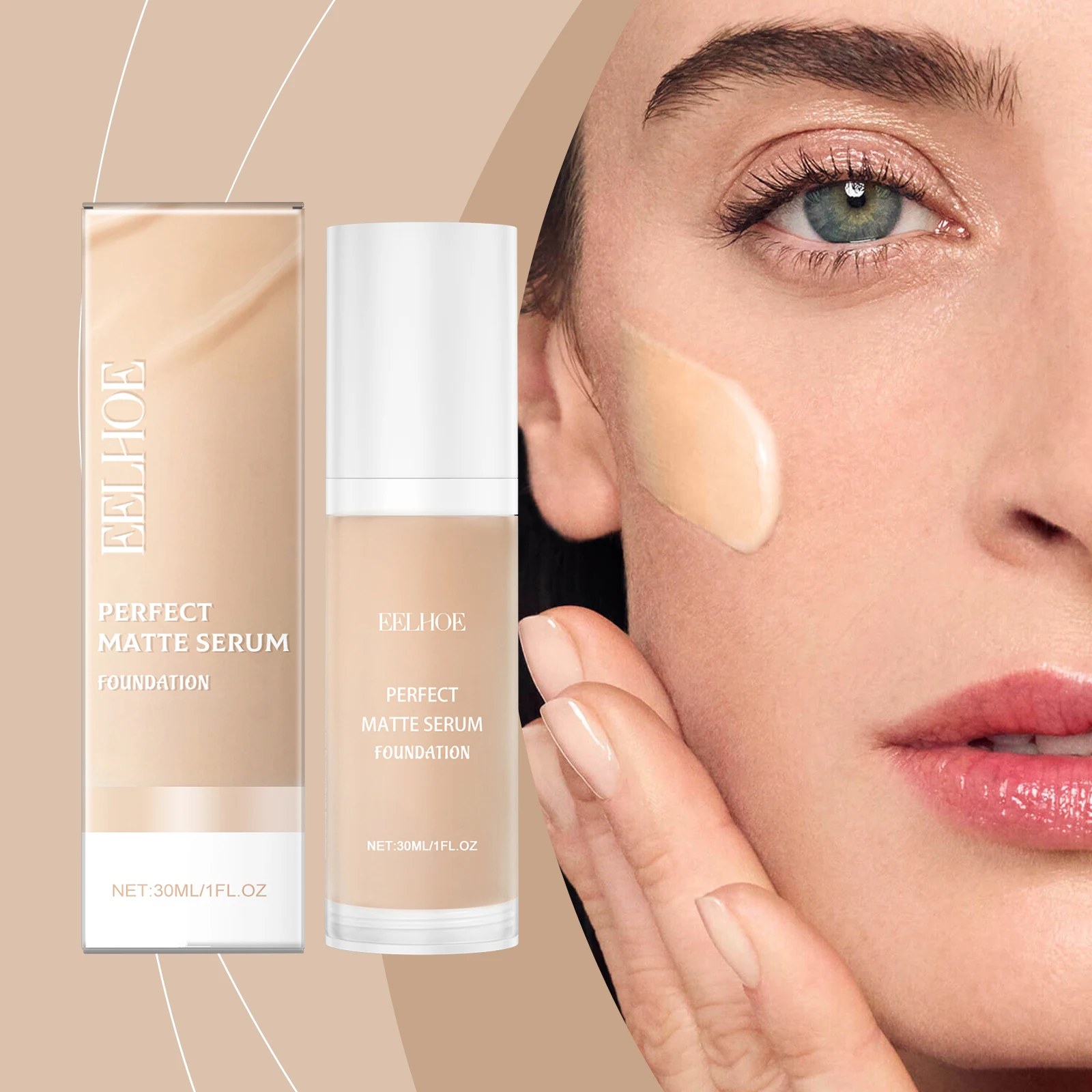 Moisturizing Liquid Foundation Create Natural Skin Color Concealer Waterproof  Brightening Face BaseMakeup Cosmetics Magic Cream