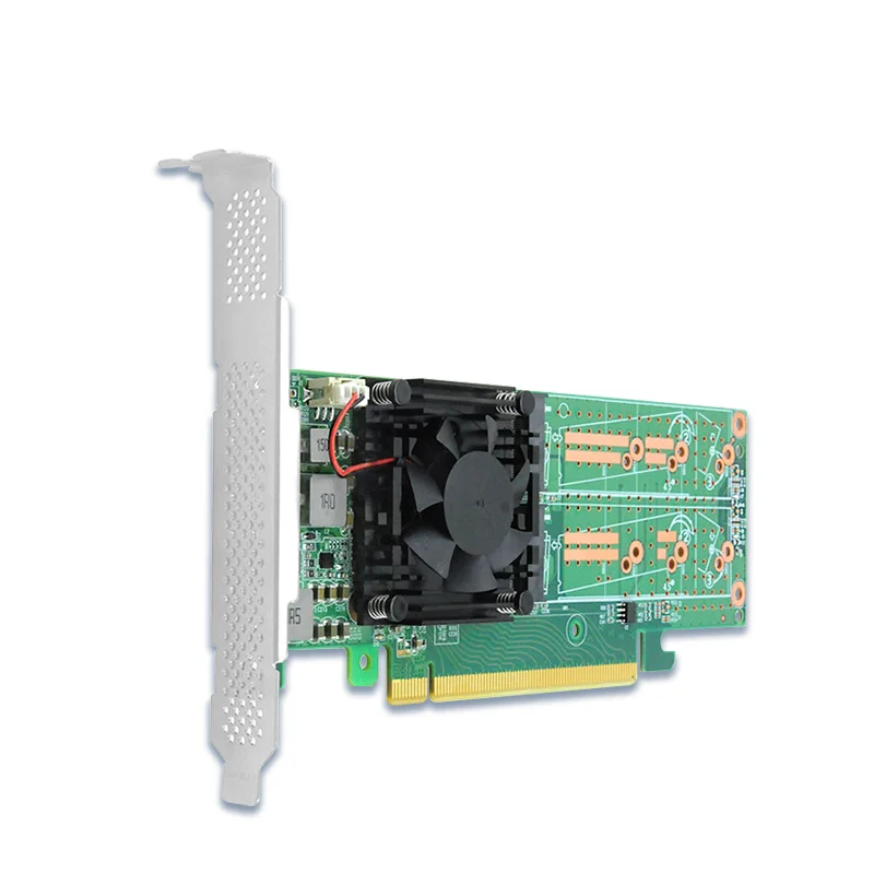 PCIe 3.0 X16 to 4x M.2 NVMe SSD Swtich Adapter Quad port Card for Servers-PE3162-4I-L