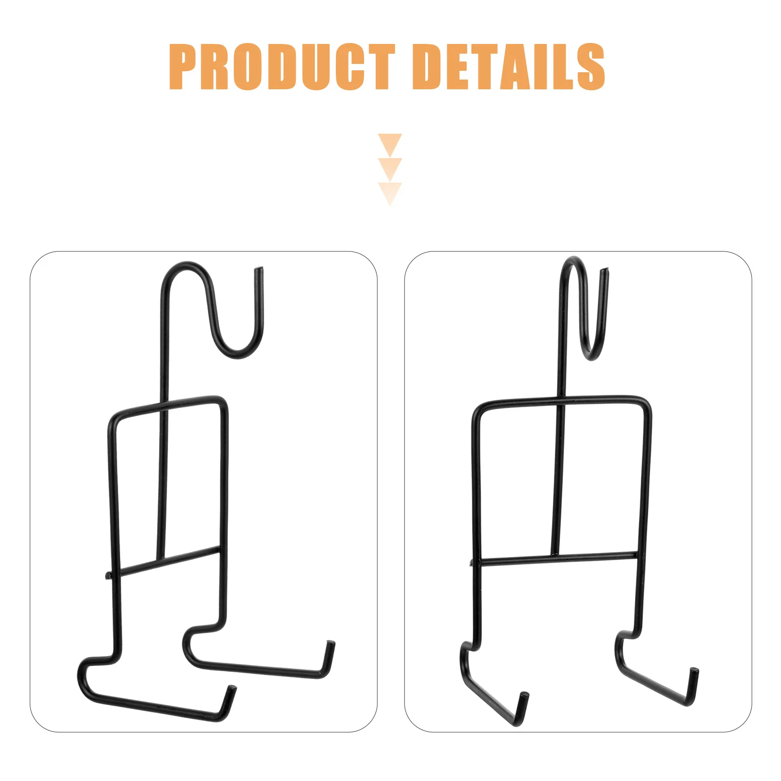 4 قطعة رف شاشة كوب القهوة حامل لوحة حديد متعدد الأغراض للمنزل والمكتب والمقهى وحفلات الزفاف #5