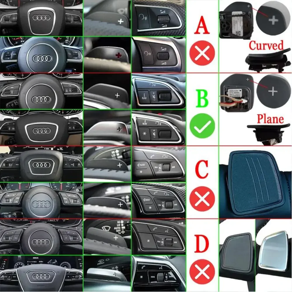 アウディアルミステアリングホイール,パドルシフターエクステンション,a3,s3,8v,a4,s4,a5,s5,b8.5,a6,s6,a7,s7,c7,q5,q7 2013、2014、2015、2016