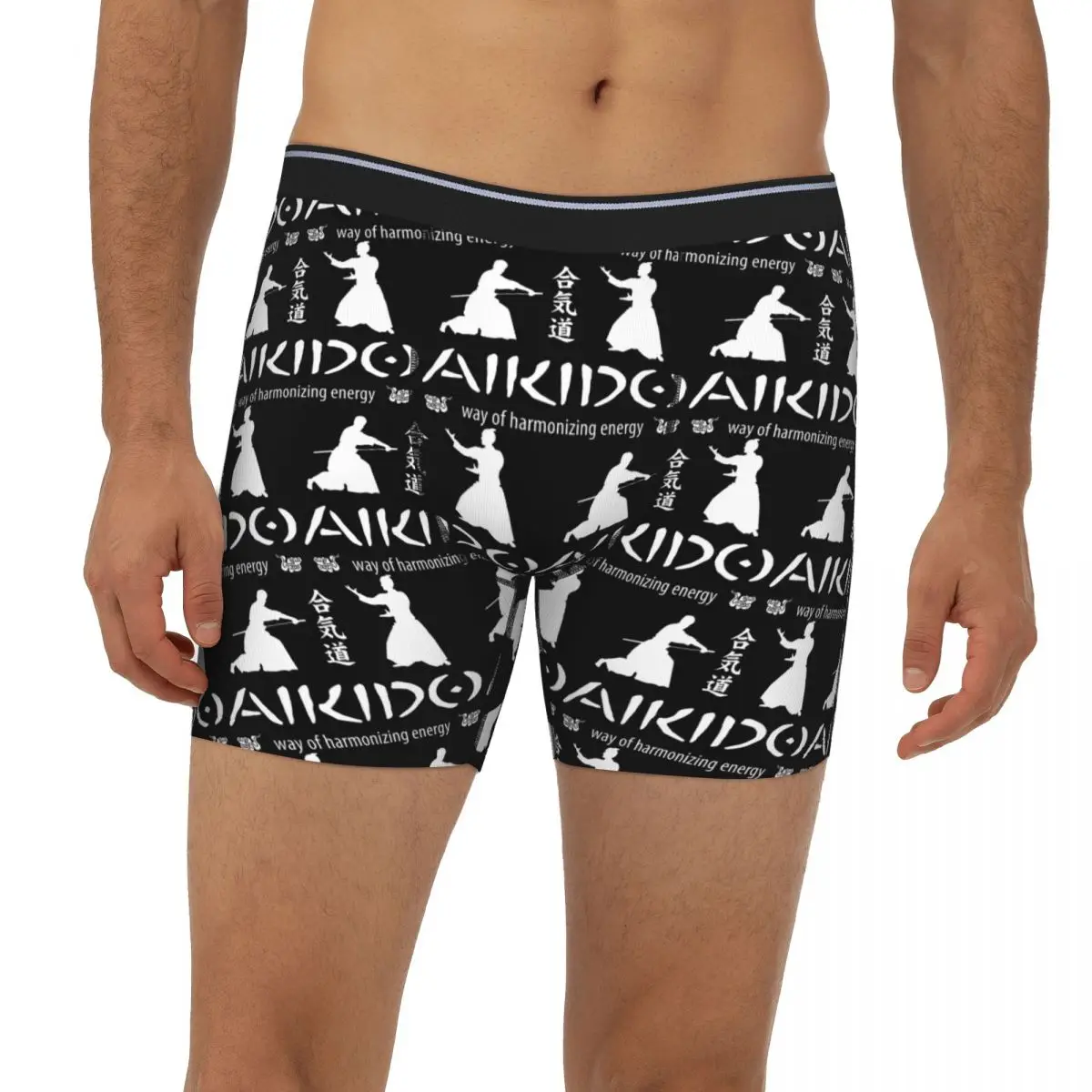 Aikido Practitioner Long Boxer Underpants Short Men Panties Breathable Underwear for Homme Man Boyfriend Gifts
