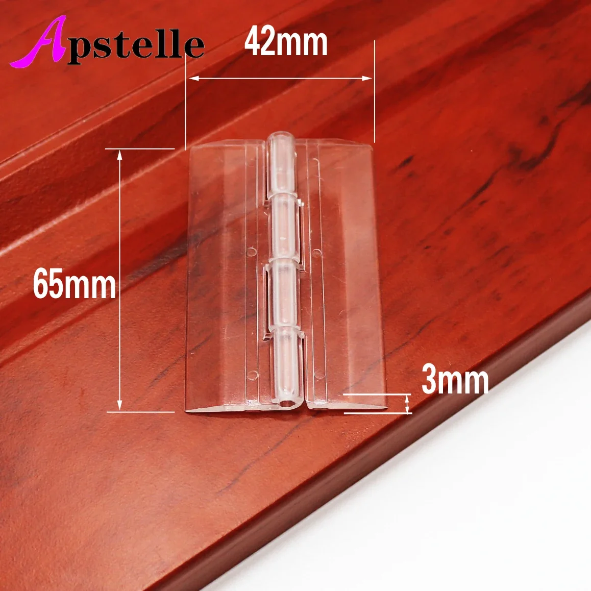 Apstelle 10 Pz 25X33mm 30X33mm 45x33mm 65x42mm Cerniere Pieghevoli in Plastica Cerniera in Plexiglass Trasparente Durevole Acrilico Trasparente