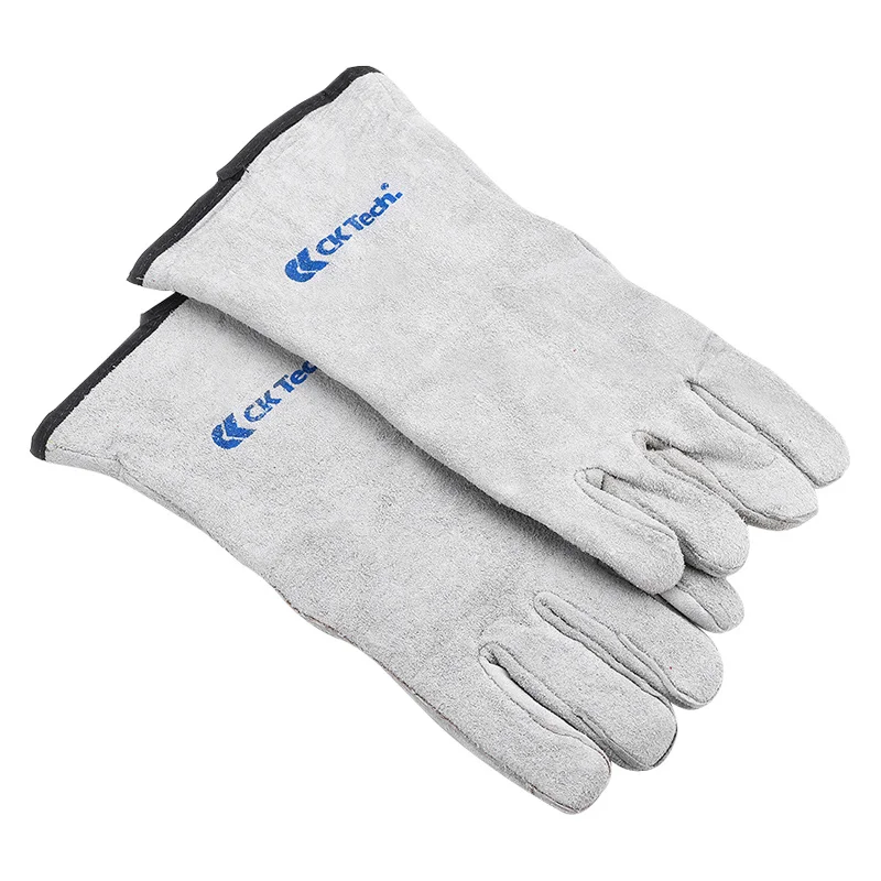 

CK Tech High Temperature Resistant Welding Cowhide Gloves High Quality Soft Sensitive Working Safety Protective Gloves