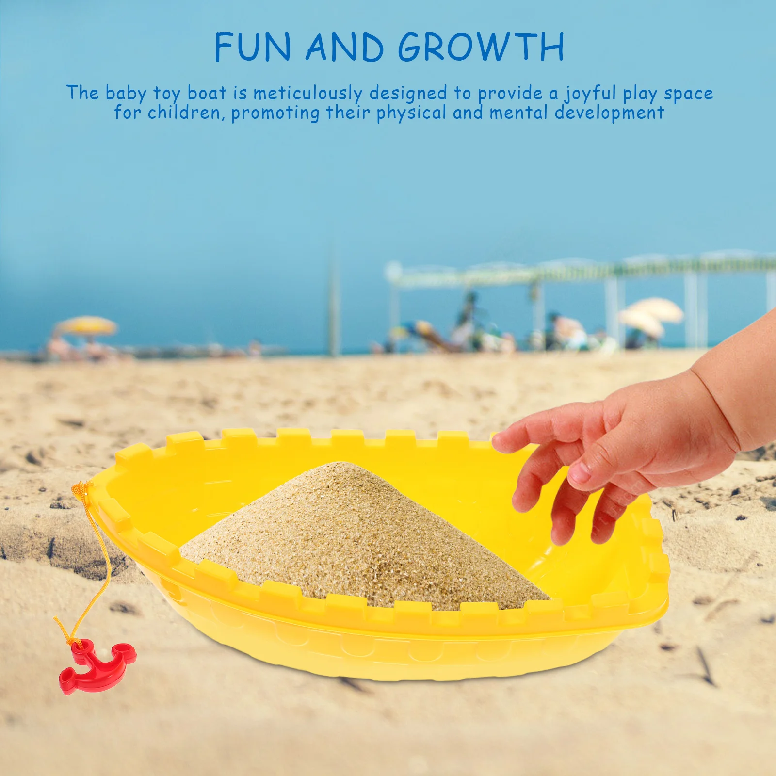 Pływająca Łódka Dziecięca Plaża Pustynia Basen Plastikowa Wanna Pływająca Zabawa Rozwijanie Umiejętności Plaża Pustynia Łódka