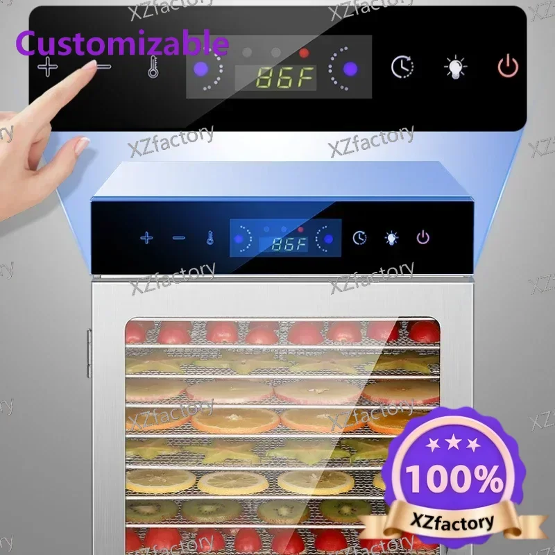 Factory Direct 2026 Top Rated6/8/12/18 Layers Home Fruit Air Dryer Vegetable Snacks Meat Medicinal Materials Fruit Smart and Com
