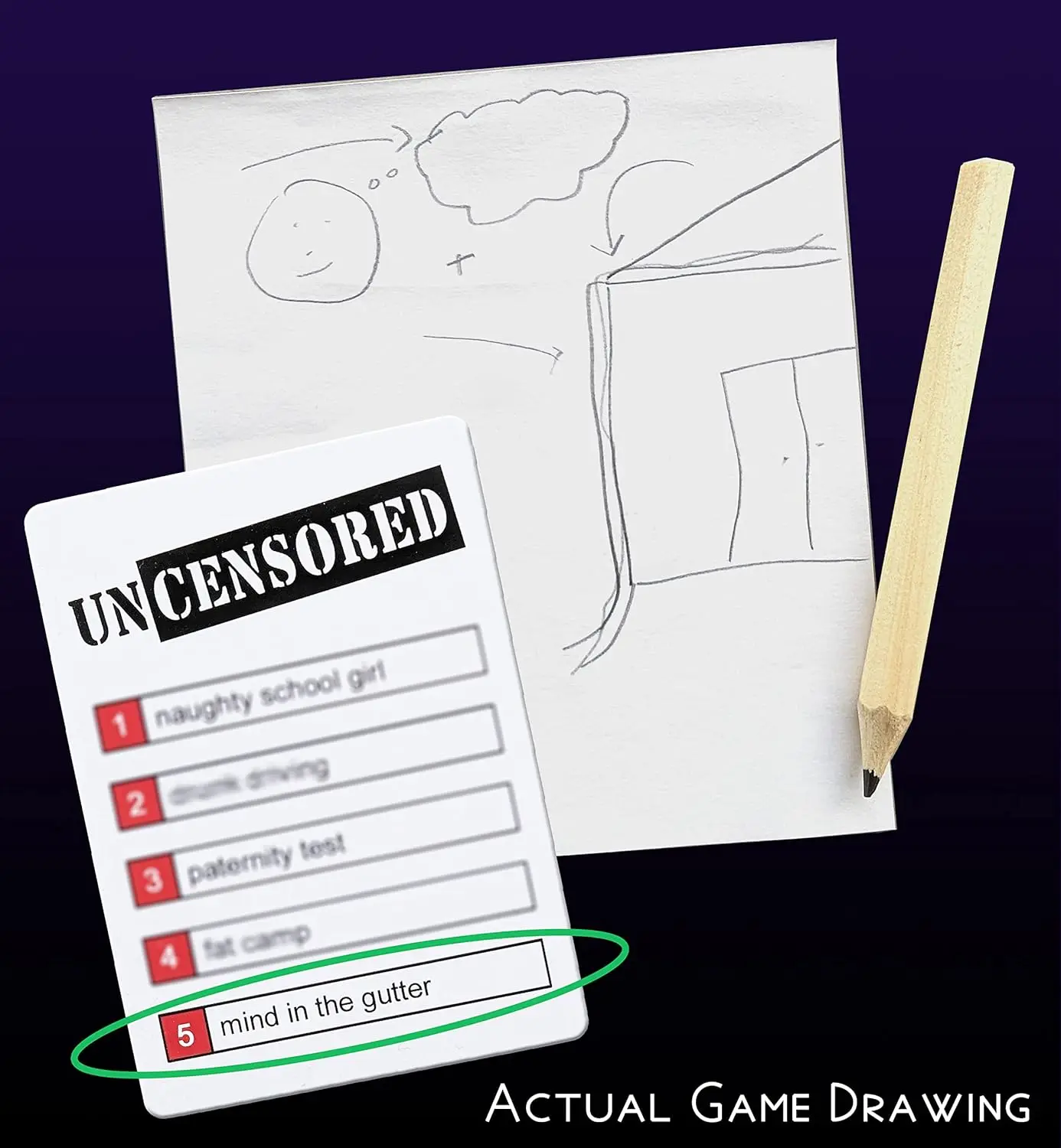 Drawing Without Dignity - A Party Game of Uncensored Sketches Award Winning Adult board game