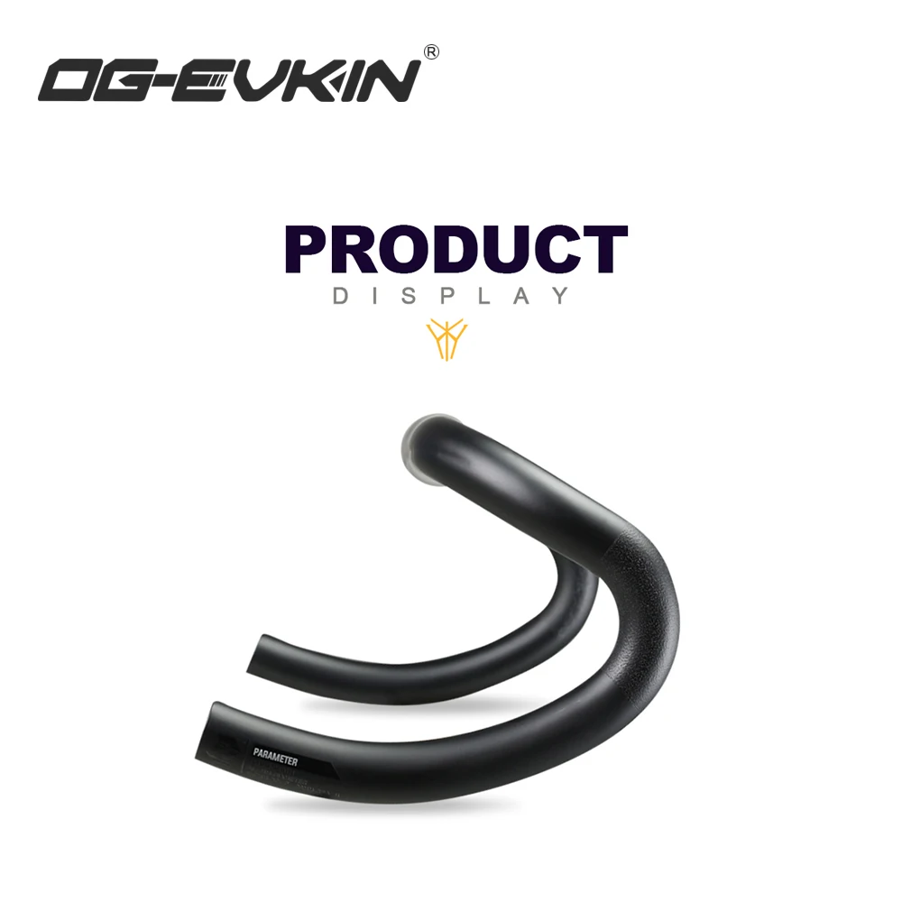 OG-EVKIN HB-011 Carbon Handlebar Road Bike Drop Bar Bicycle Handlebar Road Bike Handlebar 31.8MM 380/400/420/440MM Bicycle Part