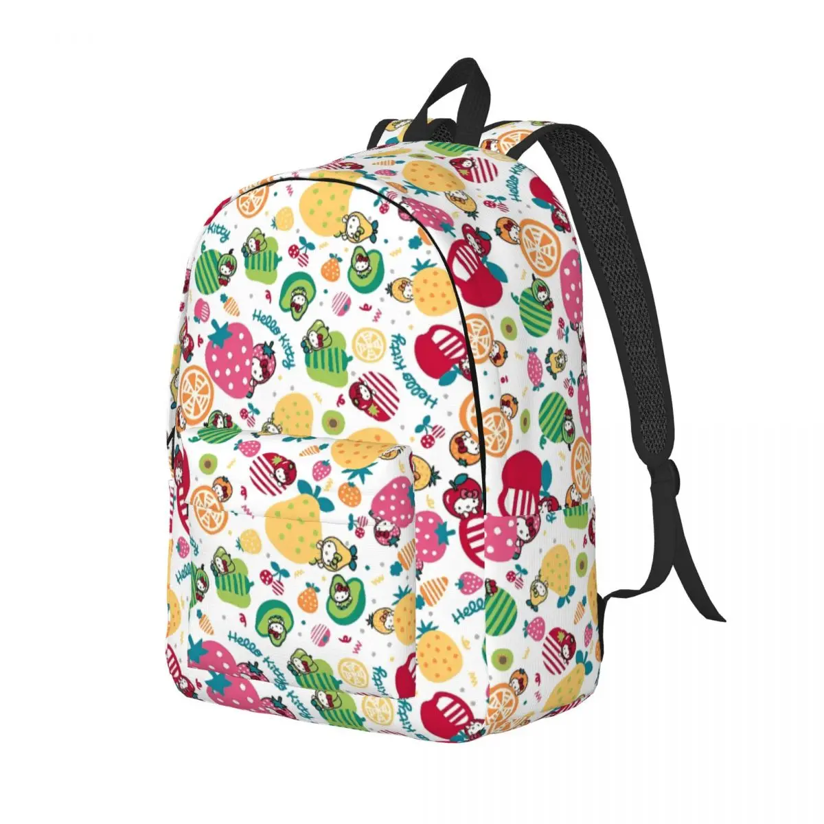 Hello Kitty Fruit Rugzak voor Jongen Meisje Kinderen Student School Boekentas Kawaii Canvas Dagrugzak Kleuterschool Primaire Tas Outdoor