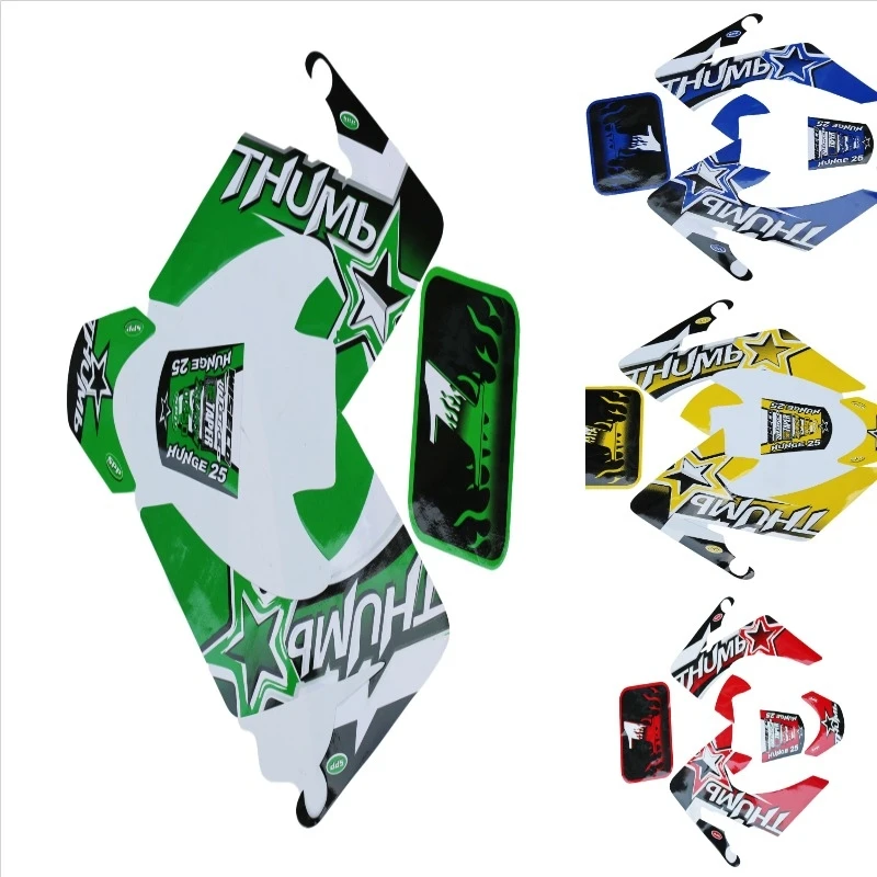 GREEN Dirt Bike CRF 50cc Pit  Decals Stickers Moto X Baja FREE SHIPPING