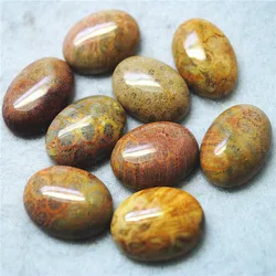 5PCS Natural Jasper Stone Cabochons Oval Shape No Hole New Agate BEADS Cabs Size 18X25MM Wholesale Price For Pendants Making