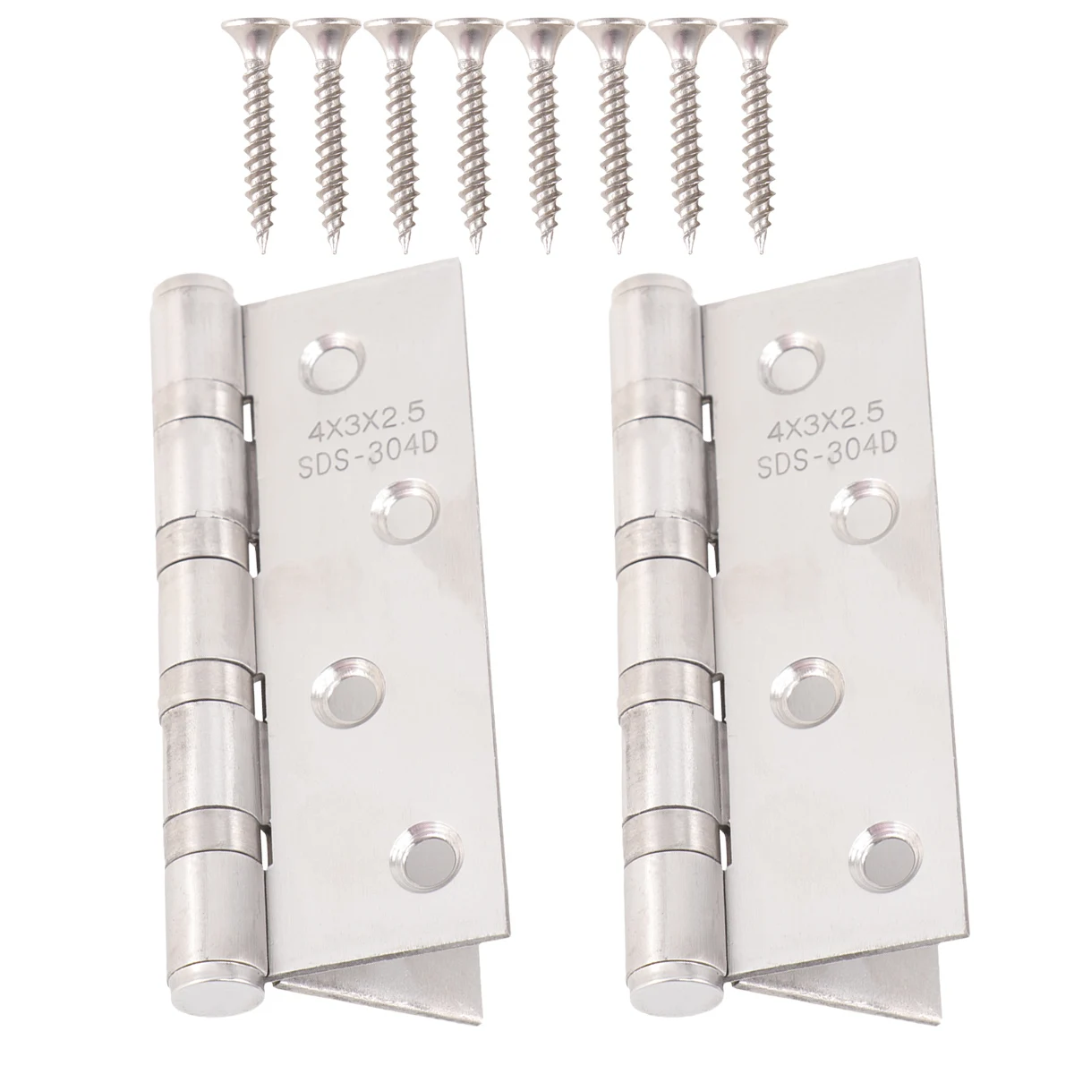 

2pcs Stainless Steel Hinges Black Boat Vintage Mute Flat Door Thickened Loose-leaf Bearing Silent Closure for Wooden