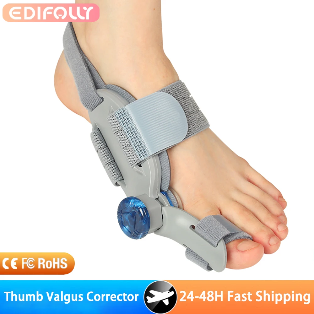 

Корректор бурсита стопы унисекс, брекеты для вальгусной деформации стопы, вращающийся разделитель пальцев, выпрямитель, регулируемый корректор для пальцев и ног для педикюра