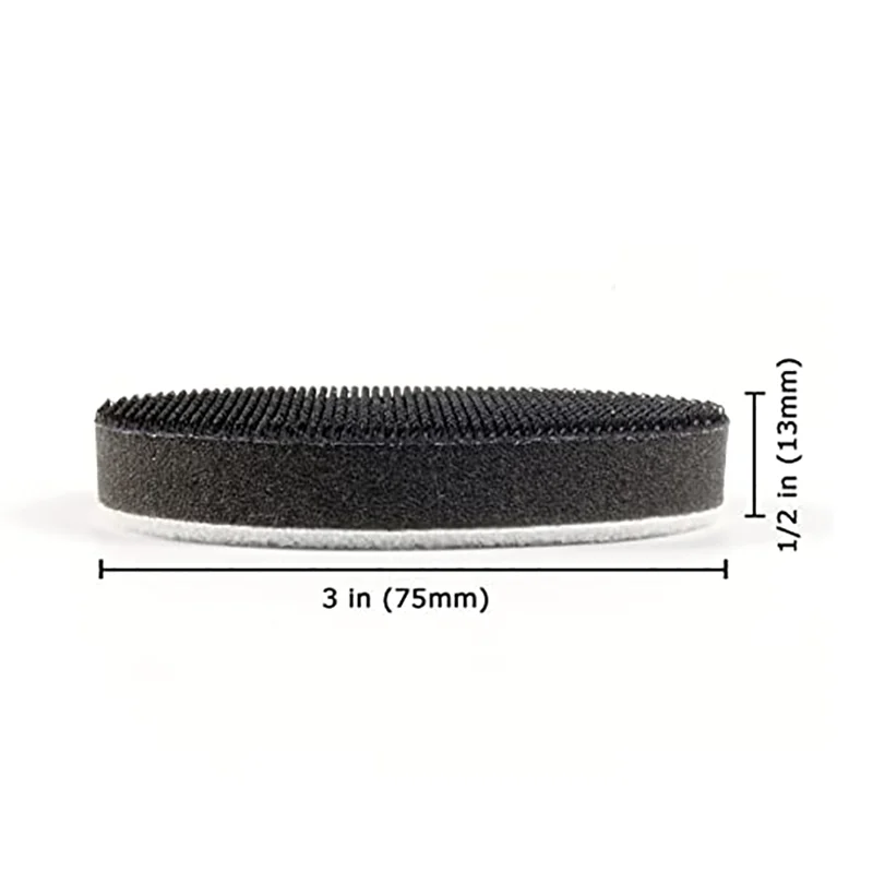 Imagem -02 - Polegada Hook e Loop Soft Foam Buffer Pad 75 mm para Lixar Pad Pack Densidade Esponja Almofada para Melhores Resultados 3