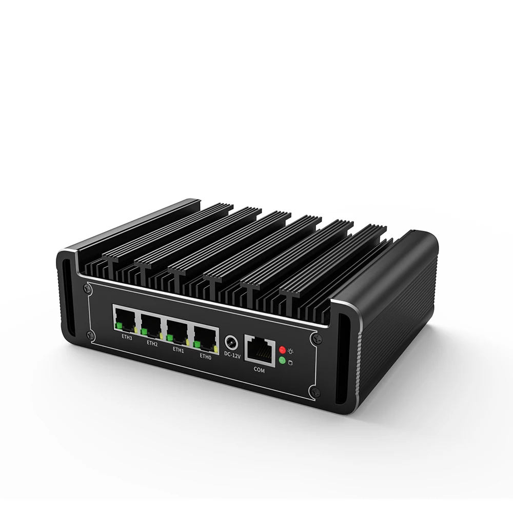 G31 Fanless ระบายความร้อนดี Pfsense Router คอมพิวเตอร์ขนาดเล็กไฟร์วอลล์สี่แกน Intel N5105 2.9GHZ รองรับ2 * DDR4 M.2 NVME SSD 4*2500M