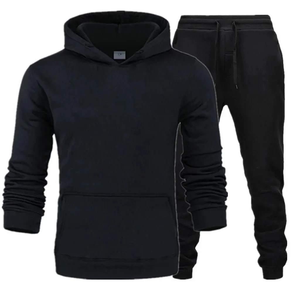 SHWINAO Men Brand New Sets Fashion Autumn Spring Sporting Suit Sweatshirt Sweatpants Mens Clothing 2 Pieces Sets Slim Tracksuit