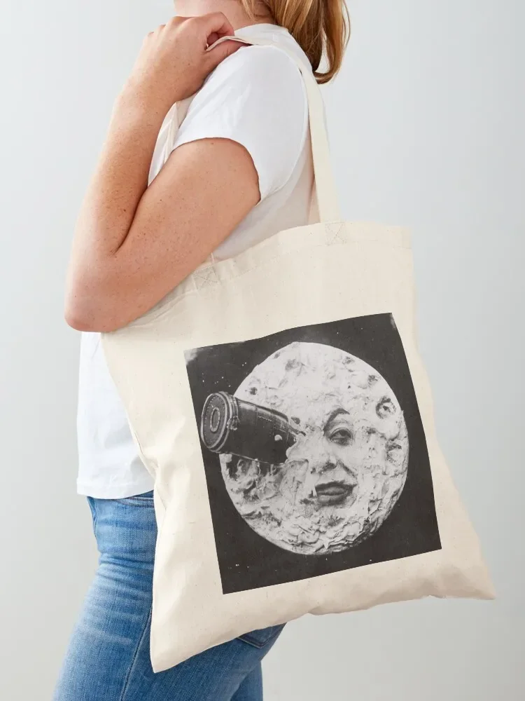 A Trip to the Moon (1902) Tote Bag Handbags women canvas tote bag Tote Bag