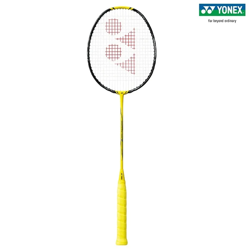 Yonex-raqueta de bádminton yy ultraligera, fibra de carbono, Flash NF 1000Z, tipo de velocidad amarillo, aumento de oscilación profesional