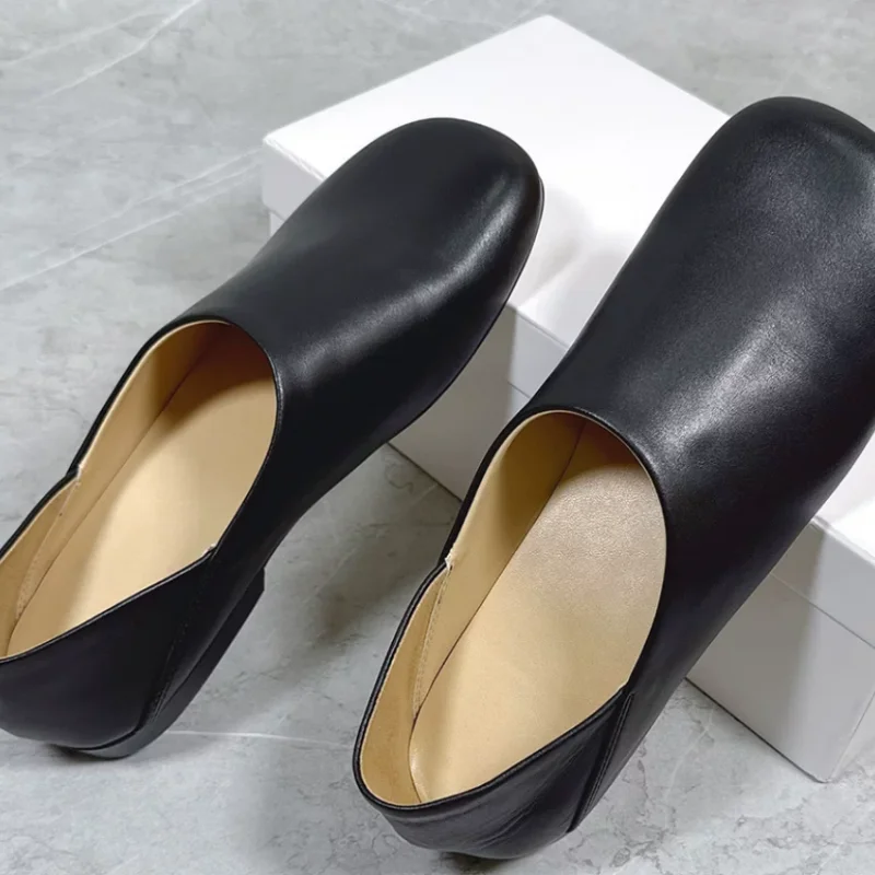 女性用スクエアトゥフラットヒール浅履きバレエシューズ、ソリッ - Women Shoes Heels のレビューと価格